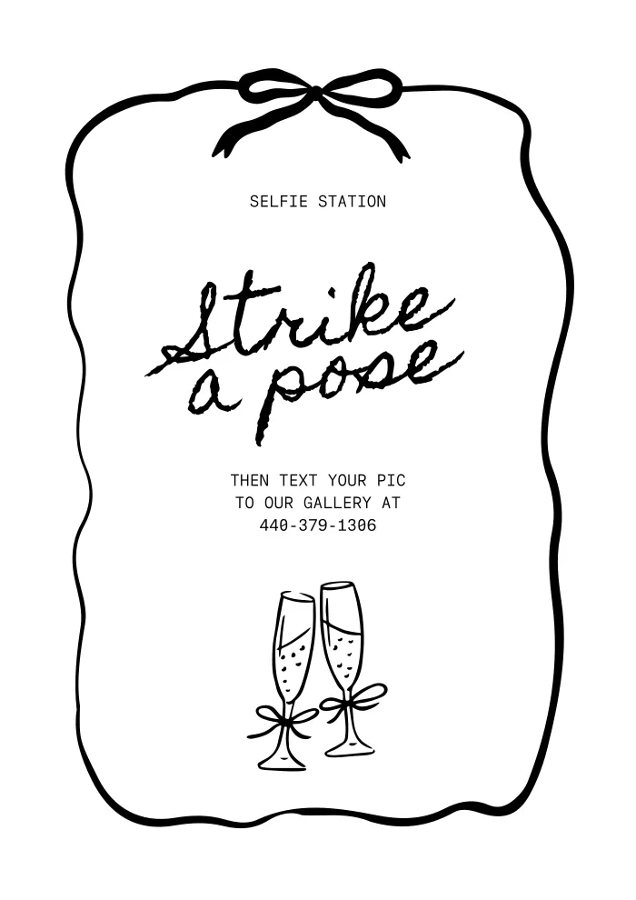 Free wedding sign design 1