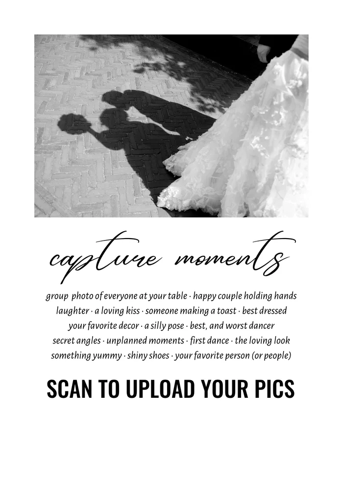 Free wedding QR code sign design 10